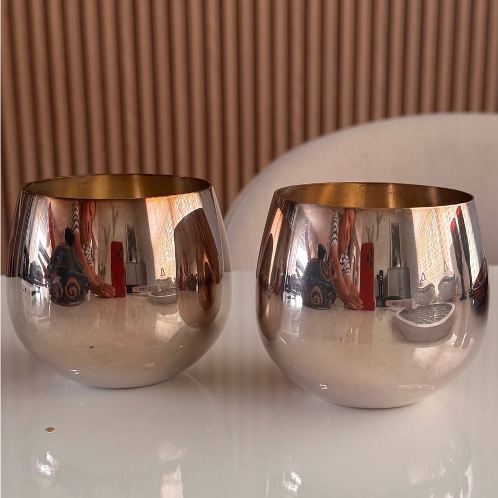 Elegant Silver and Gold glasses
